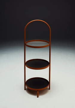 SET - Round metal coffee table with tray by La Manufacture - view 3